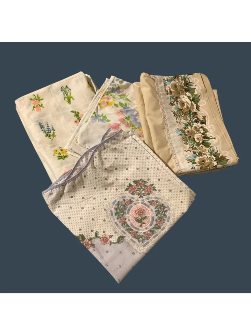 Lot of 7 Vintage Floral Standard Size Pillowcase Grannycore Cottagecore